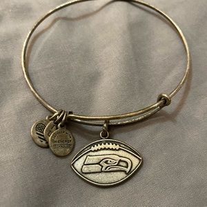 Silver Alex and Ani Seahawks Bracelet